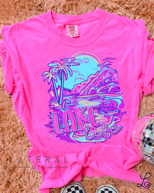 Lake Life Neon Graphic Tee - Loving God