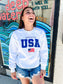 Lateral Gig | God Bless The USA Crewneck Sweatshirt - Loving God