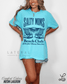 Lateral Gig Salty Moms Matthew 5 13 Beach Club Print Neon Colors Tshirt Oversized Crewneck Sweatshirt Tank Top Neon Womenswear Tee Trendy Summer Fashion - Loving God
