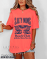 Lateral Gig Salty Moms Matthew 5 13 Beach Club Print Neon Colors Tshirt Oversized Crewneck Sweatshirt Tank Top Neon Womenswear Tee Trendy Summer Fashion - Loving God