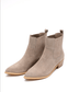 Leonor Suede Ankle Boot in Taupe - Loving God