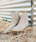 Leonor Suede Ankle Boot in Taupe - Loving God
