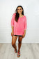 Loosely Speaking Oversized Basic Top in Fuchsia - Loving God