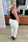 Maddie Mid Rise Braided Side Seam Relaxed Jeans - Loving God