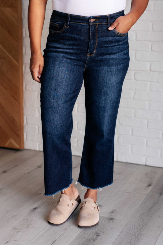 Madeline High Rise Cropped Wide Leg Jeans - Loving God