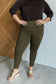 Magic Ankle Crop Skinny Pants in Olive - Loving God