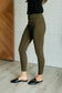 Magic Ankle Crop Skinny Pants in Olive - Loving God