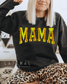 Mama Softball Graphic Crewneck Sweatshirt - Loving God