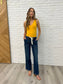 Melanie High Rise Drawstring Wide Leg Jeans - Loving God