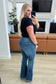 Miley High Waist Control Top Frayed Hem Flare Jeans - Loving God