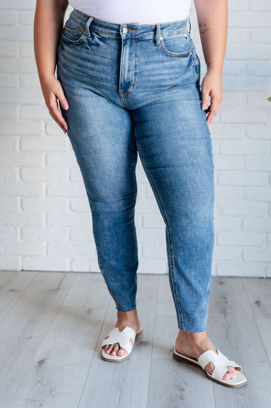 Nicole Tummy Control Skinny Jeans in Vintage Wash - Loving God