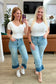 Olivia High Rise Wide Leg Crop Jeans in Medium Wash - Loving God