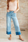 Olivia High Rise Wide Leg Crop Jeans in Medium Wash - Loving God