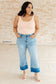 Olivia High Rise Wide Leg Crop Jeans in Medium Wash - Loving God