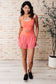 Raising Heart Rate Cutout Runsie In Coral Rose - Loving God