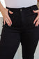 Reese Rhinestone Slim Fit Jeans in Black - Loving God