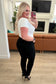 Reese Rhinestone Slim Fit Jeans in Black - Loving God