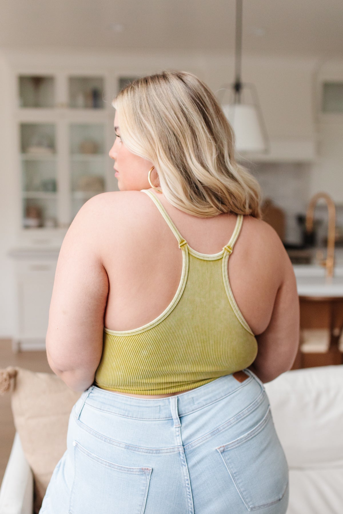 Rendezvous Crop Tank In Mustard - Loving God