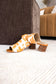Richwood Peeptoe Tan and White Cowhide Slide - Loving God