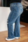 Rose High Rise 90's Straight Jeans in Dark Wash - Loving God