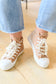 Run Me Down Velvet High Tops in Tan - Loving God
