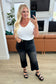 Ryan High Rise Button Fly Wide Leg Crop Jeans - Loving God