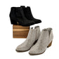 Shine Star Rhinestone Bootie in Silver - Loving God