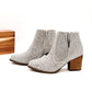 Shine Star Rhinestone Bootie in Silver - Loving God