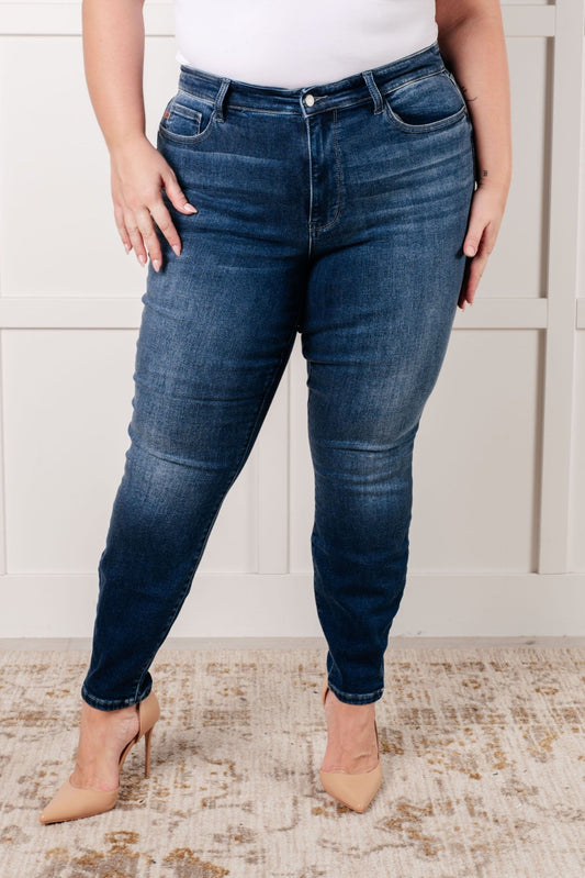 Skylar Mid Rise Thermal Vintage Skinny Jean - Loving God