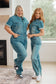 Sylvia Short Sleeve Denim Jumpsuit - Loving God