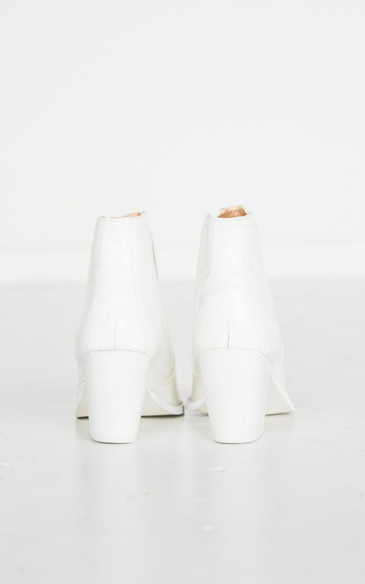 Tarim Bootie in White Croc - Loving God
