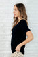 The Every Outfit Basic V - Neck Top in Black - Loving God