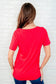 The Every Outfit Basic V - Neck Top in Ruby - Loving God