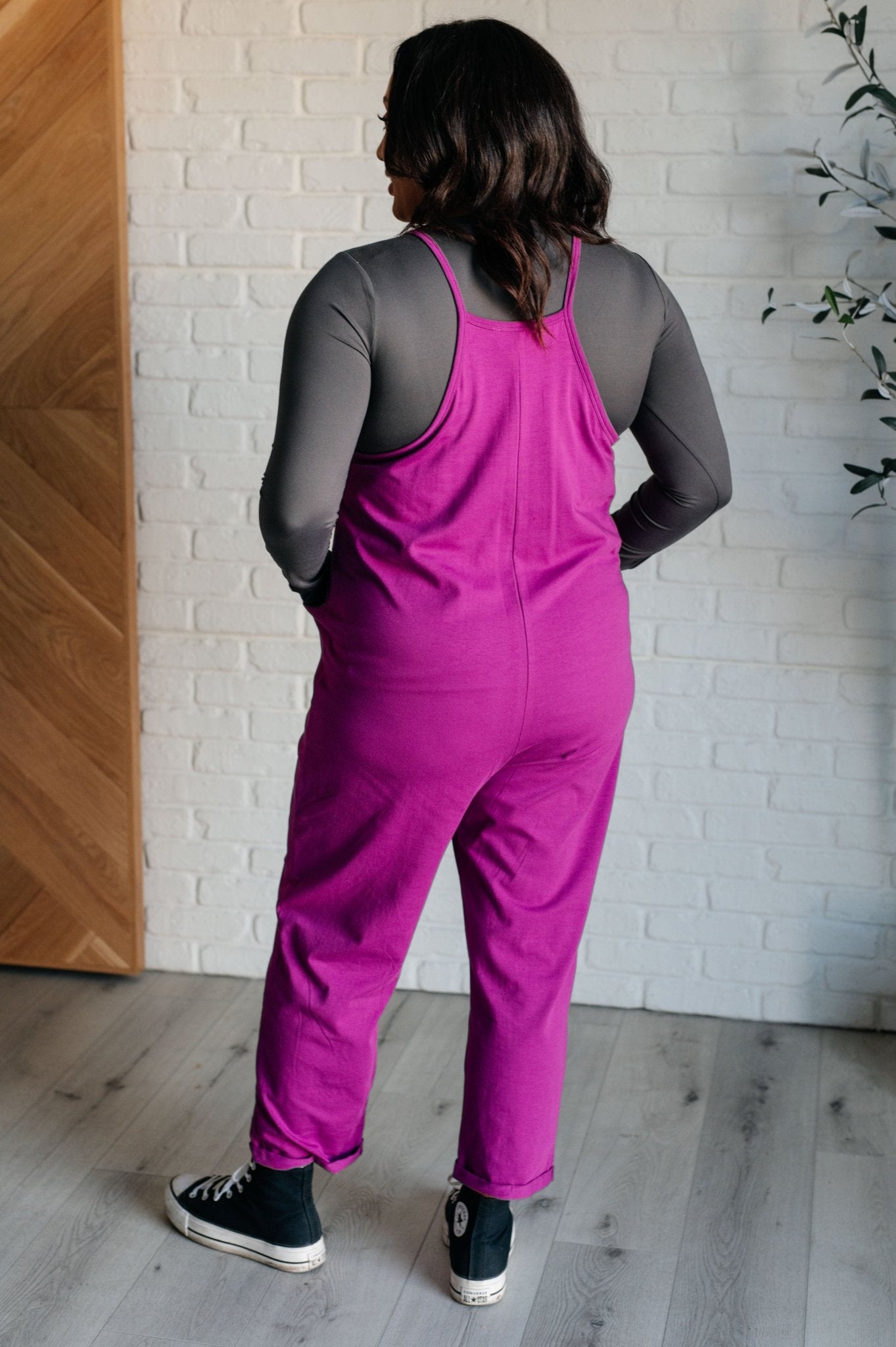 Totally Me Spaghetti Strap Jumpsuit in Light Plum - Loving God
