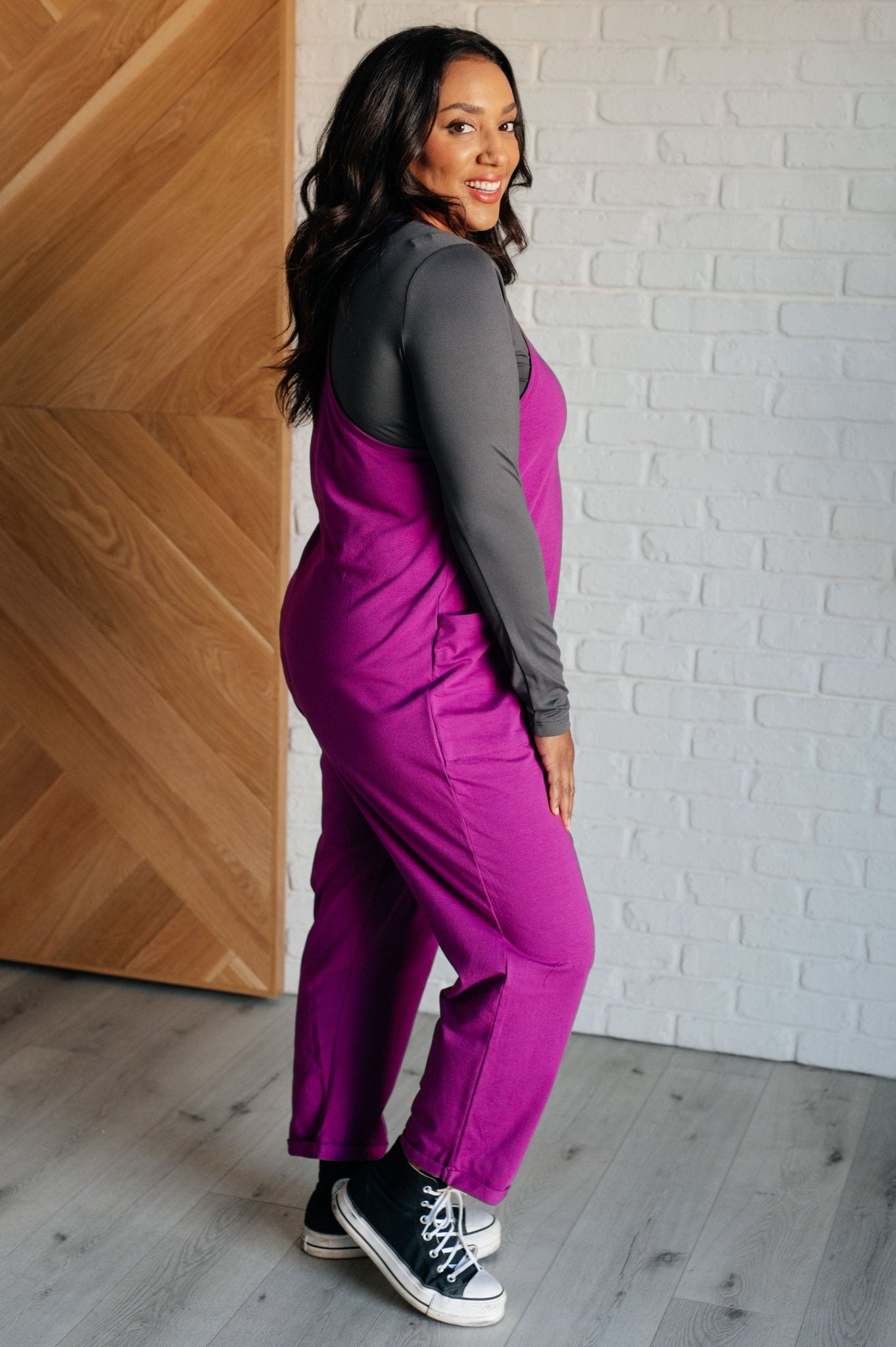 Totally Me Spaghetti Strap Jumpsuit in Light Plum - Loving God
