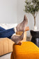 Twilight Studded Heeled Ankle Boot in Black - Loving God