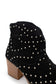 Twilight Studded Heeled Ankle Boot in Black - Loving God