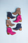 Twilight Studded Heeled Ankle Boot in Black - Loving God