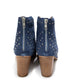 Twilight Studded Heeled Ankle Boot in Denim - Loving God