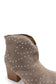 Twilight Studded Heeled Ankle Boot in Taupe - Loving God