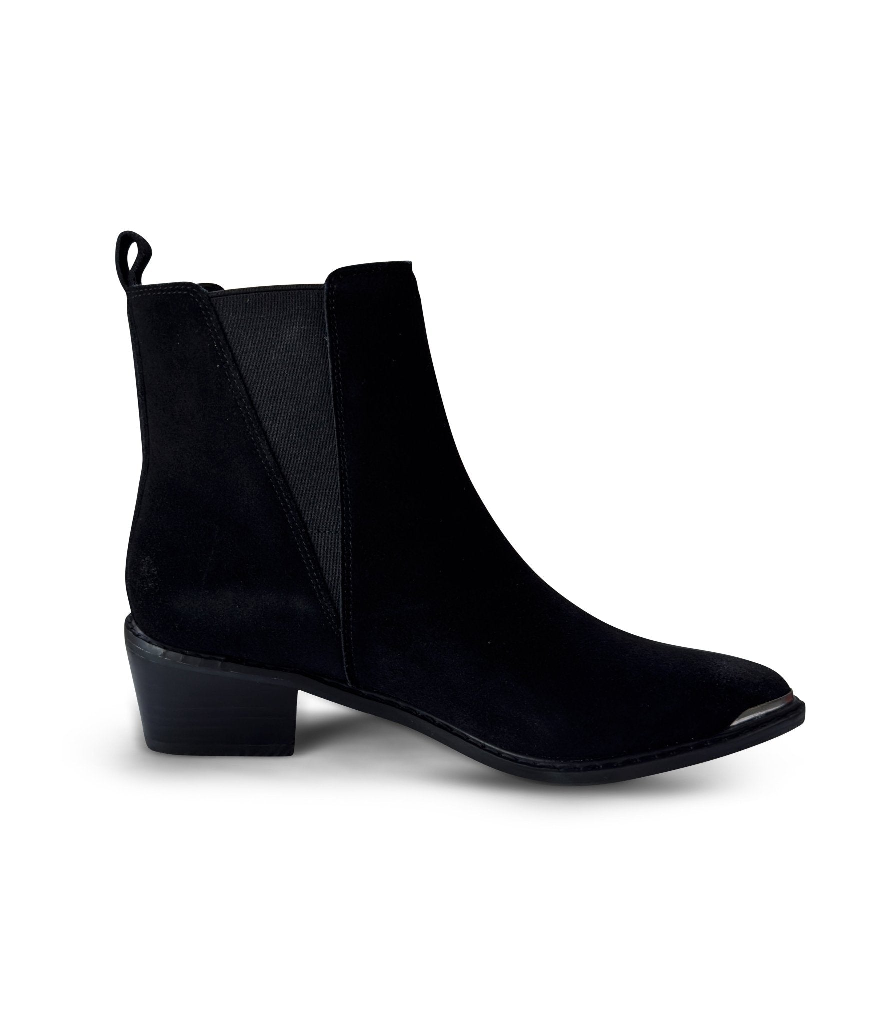 Wylie Suede Ankle Boot in Black - Loving God