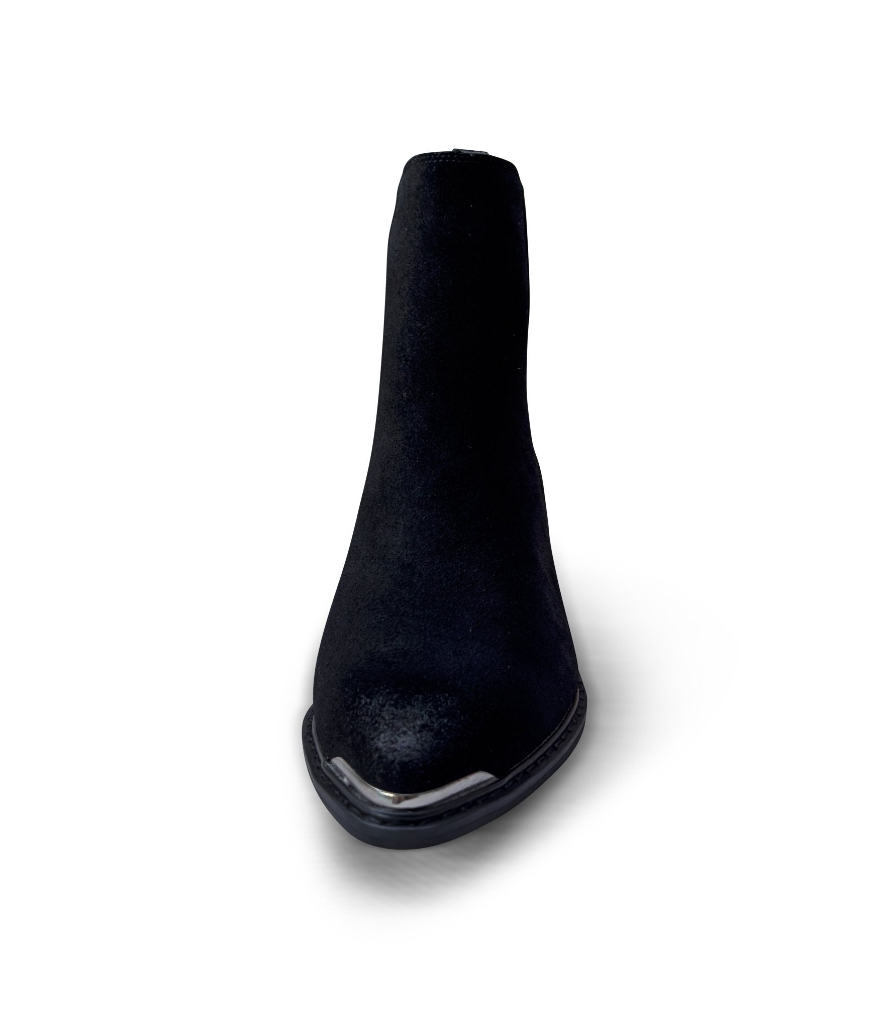 Wylie Suede Ankle Boot in Black - Loving God
