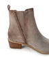 Wylie Suede Ankle Boot in Taupe - Loving God