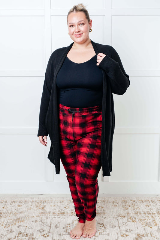 Your New Favorite Joggers in Red Plaid - Loving God